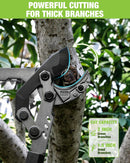 WORKPRO Extendable Anvil Lopper, 26"-33" Branch Cutter with Compound Action | Heavy Duty Tree Trimmer with 2 Inch Cutting Capacity, Garden Lopper with Telescopic Handles for Garden Farm Orchard