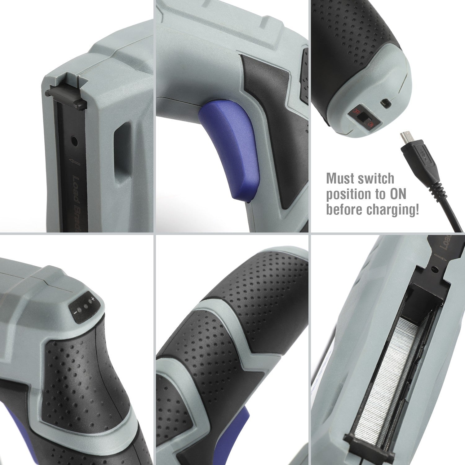 WORKPRO 3.6V Electric Staple Nail Gun with innovation quality high-quality secure durable convenient USB charging cable