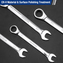 WORKPRO Multi-Size Ratcheting Wrench SAE, CR-V