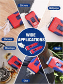 WORKPRO 2-Pack Retractable Razor Blade Scraper with 62 Blades, Built-in Storage Cleaning Scraper Tool for Paint Stickers Adhesive Glass Ceramic Wood