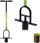 WORKPRO 36" Bulb Planter Tool, Long Handle Sod Plugger, Grass Plugger Tool with Serrated Base, Dual Pedals, Garden Tool for Planting, Transplanting, Weeding, Digging Holes for Tulips, Daffodils