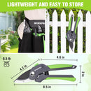 WORKPRO 8.5" Anvil Pruning Shear, Heavy Duty Garden Scissors & Clippers with Labor-Saving Design, Handheld Gardening Shears with Ergonomic Handle for Thick Branch Trimming