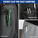 WORKPRO LED Pen Light, Aluminum Pen Flashlights, Pocket Flashlight with Clip for Inspection, Emergency, Everyday, 2AAA Batteries Include, Green(4-Pack)
