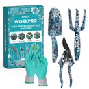 WORKPRO 4PCS Heavy Duty Aluminum Hand Garden Tool Set