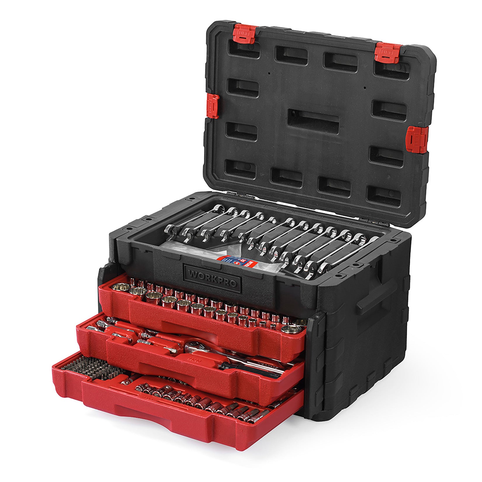 WORKPRO 450 Pcs Universal Professional Mechanics Tool Set with Heavy Duty Case Box, innovation quality high-quality