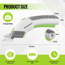 WORKPRO 4V Rechargeable Cordless Electric Scissors with 2 Blades