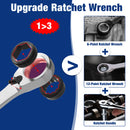 WORKPRO 7-Piece 3-in-1 Reversible Ratchet Wrench Set