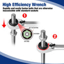 WORKPRO 7-Piece 3-in-1 Reversible Ratchet Wrench Set