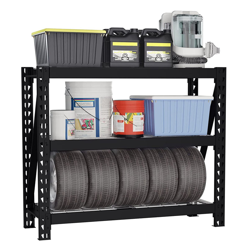 Plastic Shelf Storage Shelving Unit, 3 Tier Storage Organizer Rack