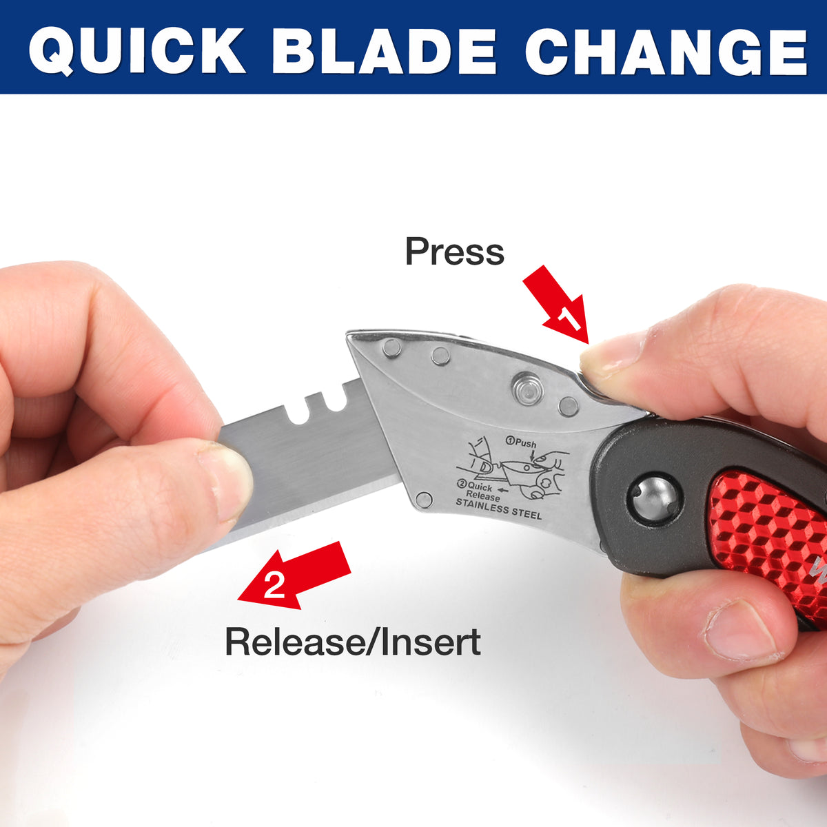 WORKPRO Quick Change Blade Folding Utility Knife Set