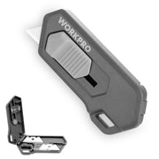 Gray ceramic blade housing for magnetic safety cutter, with open base inset