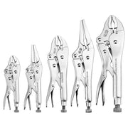 WORKPRO  5-Piece 5/7/10 inch Curved Jaw Pliers, 6.5/9 inch Long Nose Pliers