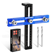 WORKPRO Cabinet Hardware Jig aluminum alloy with oxidized surface treatment innovation quality and secure drilling