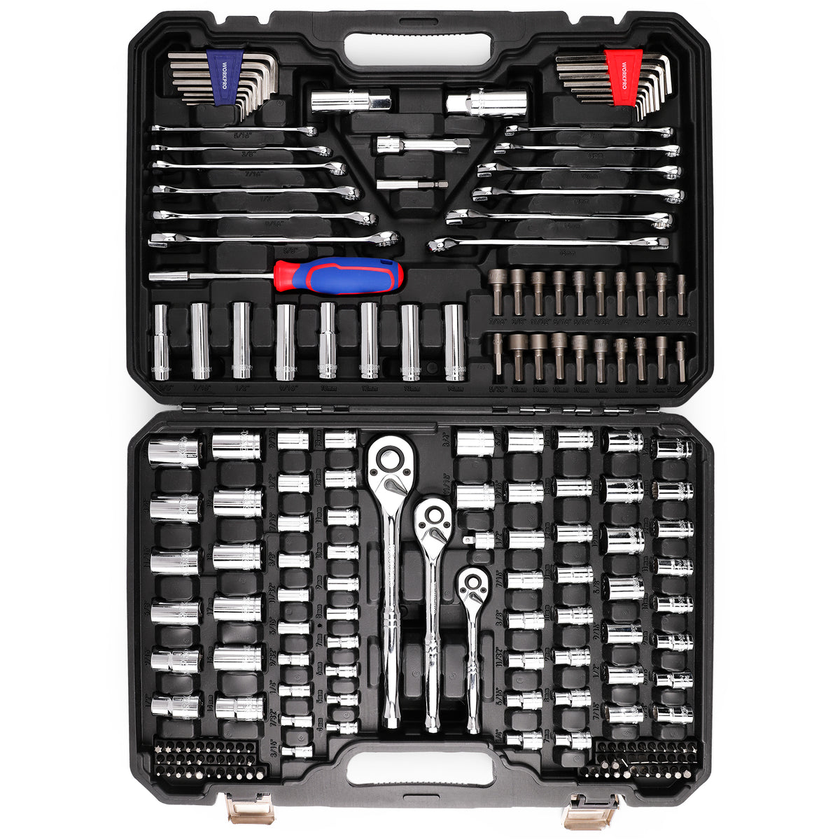WORKPRO Mechanic Tool Set, 192 Pcs Socket Wrench Set with Storage Case