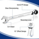 WORKPRO 7-Piece 3-in-1 Reversible Ratchet Wrench Set