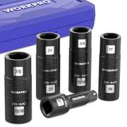 WORKPRO 5PCS impact socket set with 3 inch extension bar, durable quality and secure high-quality steel