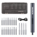 WORKPRO Mini Electric Screwdriver, 20 in 1 Electric Precision Screwdriver with Magnetizer and S2 Steel Bits, Max 4.0V Magnetic Rechargeable Cordless Screwdriver Kit for Phone, Camera, Laptop