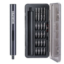 WORKPRO Mini Electric Screwdriver, 20 in 1 Electric Precision Screwdriver with Magnetizer and S2 Steel Bits, Max 4.0V Magnetic Rechargeable Cordless Screwdriver Kit for Phone, Camera, Laptop