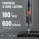 WORKPRO Mini Electric Screwdriver, 20 in 1 Electric Precision Screwdriver with Magnetizer and S2 Steel Bits, Max 4.0V Magnetic Rechargeable Cordless Screwdriver Kit for Phone, Camera, Laptop