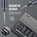 WORKPRO Mini Electric Screwdriver, 20 in 1 Electric Precision Screwdriver with Magnetizer and S2 Steel Bits, Max 4.0V Magnetic Rechargeable Cordless Screwdriver Kit for Phone, Camera, Laptop