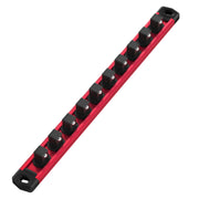 Workpro Magnetic Socket Organizer with red rail and black clips, innovation quality and secure durable storage