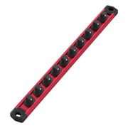 WORKPRO Magnetic Socket Organizer 1 2 inch drive red rack kit with durable secure clips, quality innovation