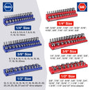 WORKPRO 8-Piece Magnetic Socket Organizer and Metric SAE Wrench Organizer Set, 1/4", 3/8", 1/2" Drive Metric SAE Socket Storage(Socket, Wrench not Included)