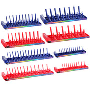 WORKPRO Socket Organizer Set, 8PC Socket Holder, 1/4", 3/8", 1/2" Drive Metric & SAE Socket Trays, Impact Socket Organizer for Tool Box Drawer, Socket Storage Holds 176 Pieces (Socket not Included)