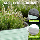 WORKPRO 4x2x1ft Galvanized Raised Garden Bed Set, Rust & Corrosion Protection, Easy Assembly, Safe Edge, Ideal for Vegetables & Flowers, Green, 1 Pc