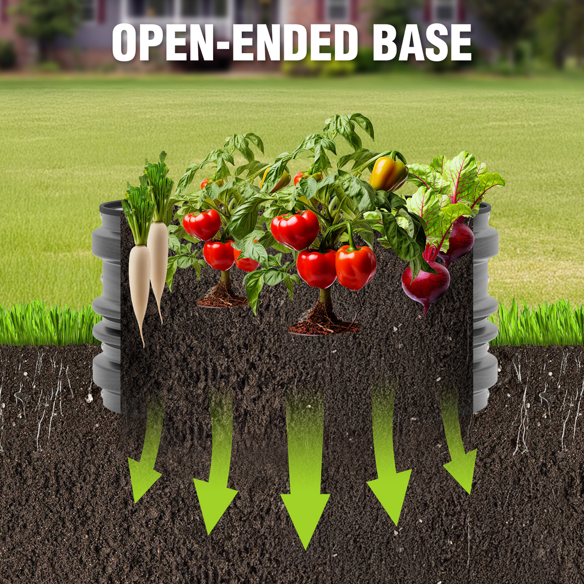 WORKPRO 3PK 2x2x1ft Outdoor Galvanized Raised Garden Bed Kit, Rust & Corrosion Protection, Easy Assembly, Safe Edge, Ideal for Vegetables & Flowers, Dark Gray