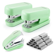 WORKPRO Small Stapler with Staples green mini stapler set with innovation, quality, durable lock design