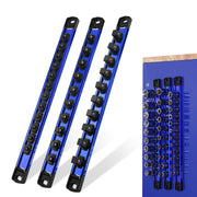 WORKPRO Magnetic socket organizer set in blue and black with innovation quality durable secure clips
