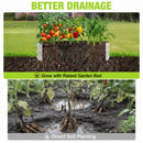 WORKPRO 4x2x1ft Galvanized Raised Garden Bed Set, Rust & Corrosion Protection, Easy Assembly, Safe Edge, Ideal for Vegetables & Flowers, Green, 1 Pc
