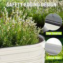WORKPRO 4x2x1ft Galvanized Raised Garden Bed Set, Rust & Corrosion Protection, Easy Assembly, Safe Edge, Ideal for Vegetables & Flowers, Green, 1 Pc