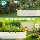 WORKPRO 4x2x1ft Galvanized Raised Garden Bed Set, Rust & Corrosion Protection, Easy Assembly, Safe Edge, Ideal for Vegetables & Flowers, Green, 1 Pc