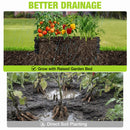 WORKPRO 4x2x1ft Galvanized Raised Garden Bed Set, Rust & Corrosion Protection, Easy Assembly, Safe Edge, Ideal for Vegetables & Flowers, Green, 1 Pc