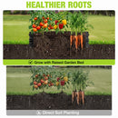 WORKPRO 4x2x1ft Galvanized Raised Garden Bed Set, Rust & Corrosion Protection, Easy Assembly, Safe Edge, Ideal for Vegetables & Flowers, Green, 1 Pc