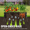 WORKPRO 4x2x1ft Galvanized Raised Garden Bed Set, Rust & Corrosion Protection, Easy Assembly, Safe Edge, Ideal for Vegetables & Flowers, Green, 1 Pc