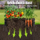 WORKPRO 4x2x1ft Galvanized Raised Garden Bed Set, Rust & Corrosion Protection, Easy Assembly, Safe Edge, Ideal for Vegetables & Flowers, Black, 2 Pcs