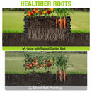 WORKPRO 3Pcs 2x2x1ft Galvanized Raised Garden Bed Set, Rust & Corrosion Protection, Easy Assembly, Safe Edge, Ideal for Vegetables & Flowers, Black