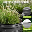 WORKPRO 3Pcs 2x2x1ft Galvanized Raised Garden Bed Set, Rust & Corrosion Protection, Easy Assembly, Safe Edge, Ideal for Vegetables & Flowers, Black