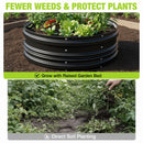 WORKPRO 3Pcs 2x2x1ft Galvanized Raised Garden Bed Set, Rust & Corrosion Protection, Easy Assembly, Safe Edge, Ideal for Vegetables & Flowers, Black