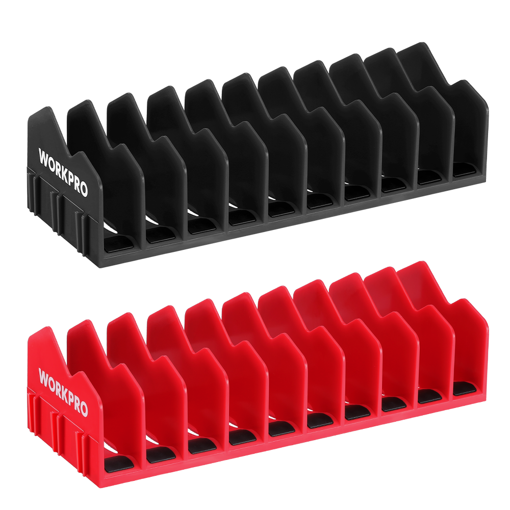 WORKPRO 2-Pack Plier Organizer Rack, Pliers Holder and Cutter Organizers with Non-Slip Rubber Base, 20-Slot Tool Box Organizer, Tool Drawer Organizer, Tool Storage, Plier Rack (Pliers Not Included)