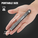 WORKPRO 6-Pack LED Pen Light, Aluminum Pen Flashlights, Pocket Flashlight with Clip for Inspection, Emergency, Everyday, 2AAA Batteries Included, Gray
