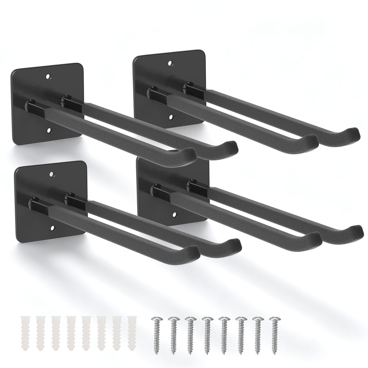 WORKPRO Heavy Duty Garage Storage Hooks Tool Organizers 4 Pack