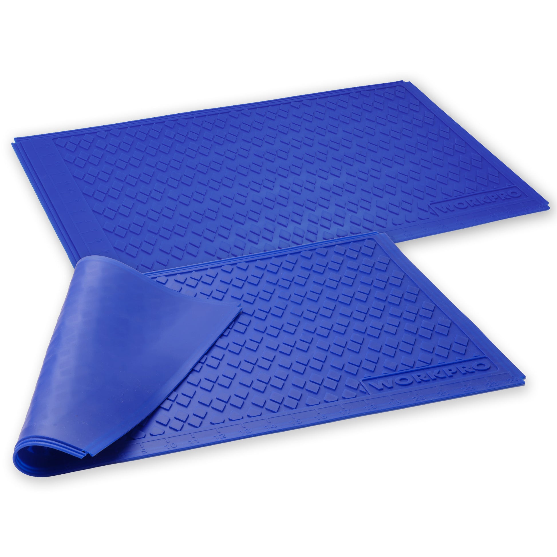WORKPRO Silicone Glue Mat 2-Pack blue silicone work surface with innovation quality and durable non slip texture