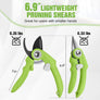 WORKPRO 2 Pack Garden Pruning Shears, 6.9" Bypass & Straight Shears, Premium Gardening Clippers