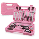 WORKPRO 258PCS / 284PCS Complete Household Tool Set - Pink Ribbon