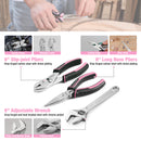 WORKPRO 258PCS / 284PCS Complete Household Tool Set - Pink Ribbon