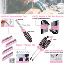 WORKPRO 258PCS / 284PCS Complete Household Tool Set - Pink Ribbon